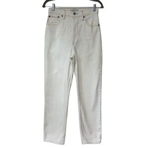 {A&F} "The Ankle Straight Ultra High Rise" Curve Love Stretch Denim Jeans